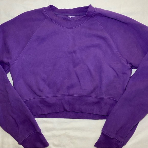 TNA Cozy Fleece Cropped Crewneck - Picture 2 of 6